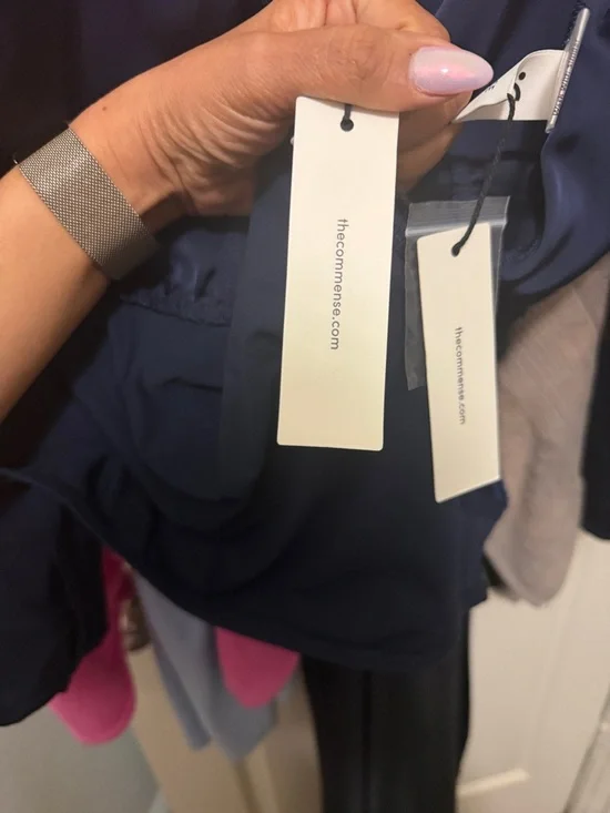 SELLING AS A SET!  Commense Navy Maxi Skirt with Gold Leaf Accent - Picture 6 of 6